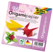 Origamipapier uni 80 gr, eenzijdig gekleurd, 10x10cm, assortiment 96 vel in 12 kleuren  kopen?