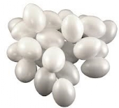Witte plastic eieren, 6 cm, 25 stuks kopen?