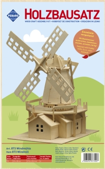 Houten bouwpakket / 3D puzzel windmolen