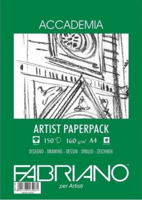 Fabriano wit tekenpapier 160gr, A4, 150v  kopen?