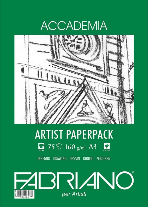 Fabriano Accademia, wit tekenpapier, 160 gr, formaat A3, 75 vel kopen?