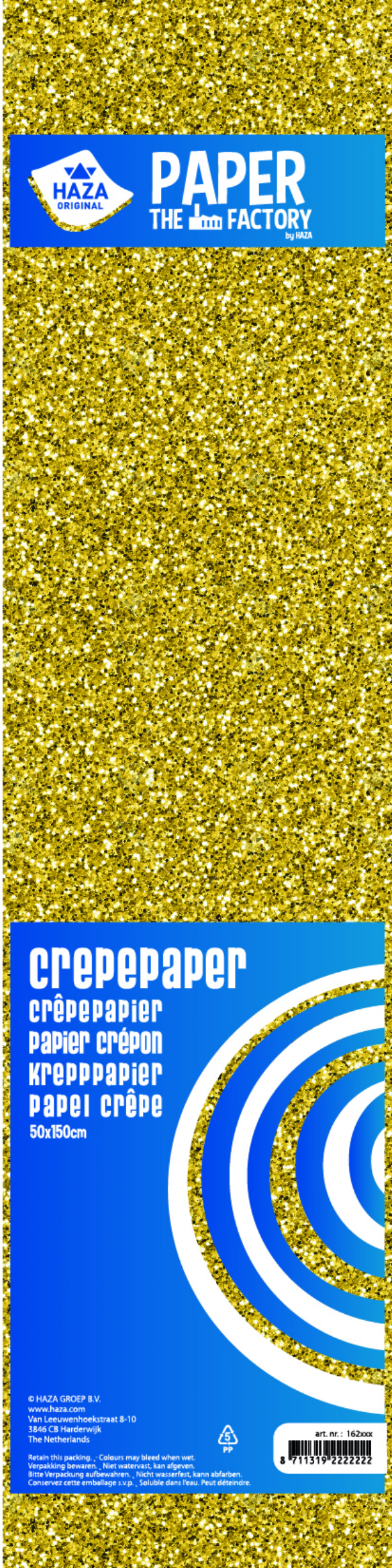 Alu crepepapier 50x150cm goud kopen?