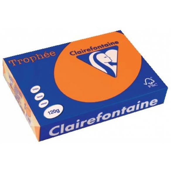 Clairfontaine teken-/offsetpapier 120gr A4 250vel fel-oranje kopen?