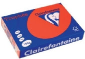 Clairfontaine  teken-/offsetkarton 160gr A4 250vel koraalrood kopen?