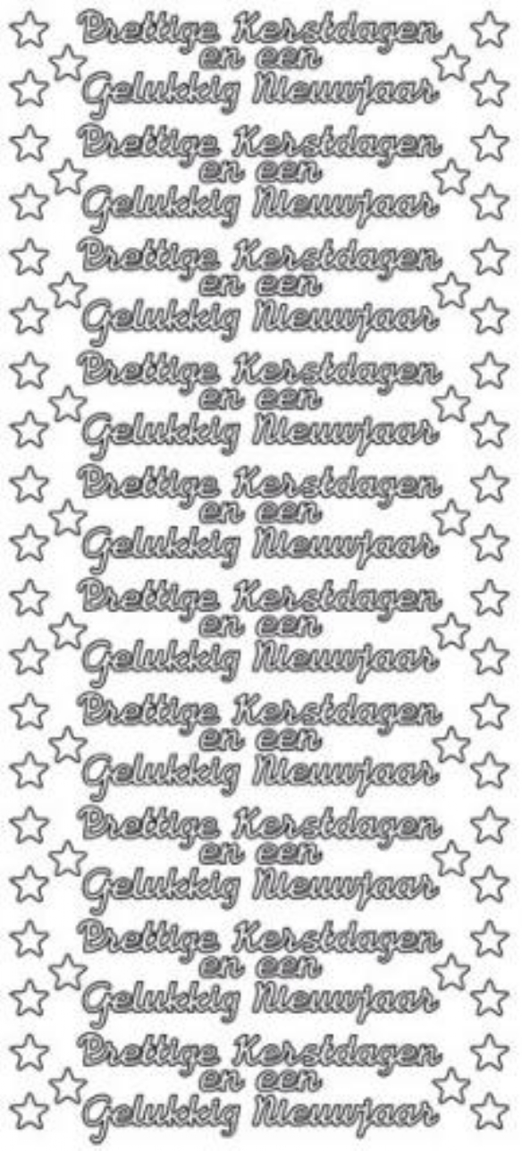 Stickervel Prettige Kerstdagen en een gelukkig nieuwjaar GOUD kopen?