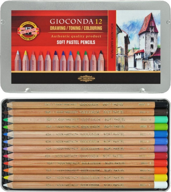 Koh-I-Noor Gioconda Soft pastelpotloden, assortiment 12 stuks kopen?