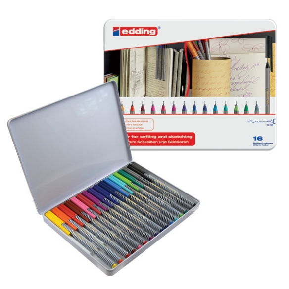 Fineliners Edding 55 assortiment 16 stuk kopen?