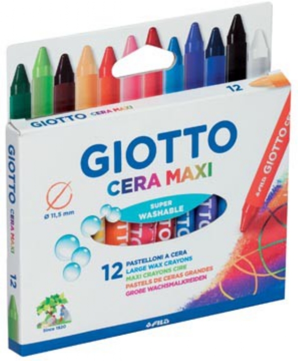 Giotto cera  maxi waskrijt, assortiment 12 st kopen?