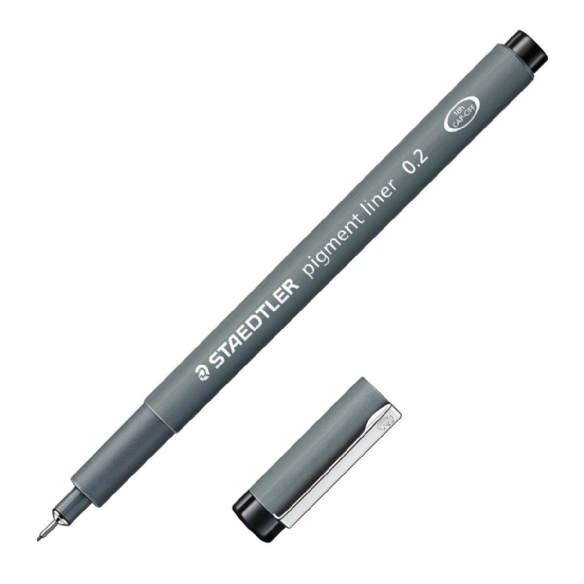 Staedtler pigmentliner, fineliner, zwart, 0.2 mm kopen?