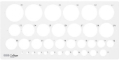 Cirkelsjabloon, 13 x 35 cm, 1 - 35 mm kopen?