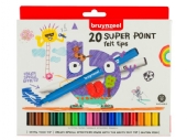 Bruynzeel Kids super point viltstiften, assortiment 20 st kopen?