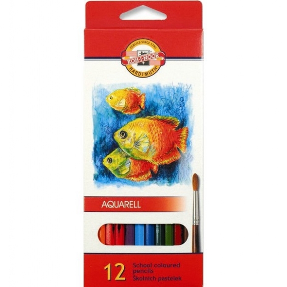 Koh-I-Noor aquarelpotloden Vis, assortiment 12 st kopen?