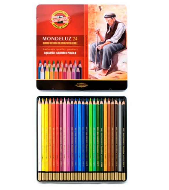 Koh-I-Noor aquarelpotloden Mondeluz, assortiment 24 st kopen?