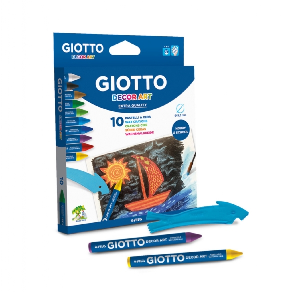 Giotto aquarel/raamkrijtjes assortiment 10 stuks  kopen?