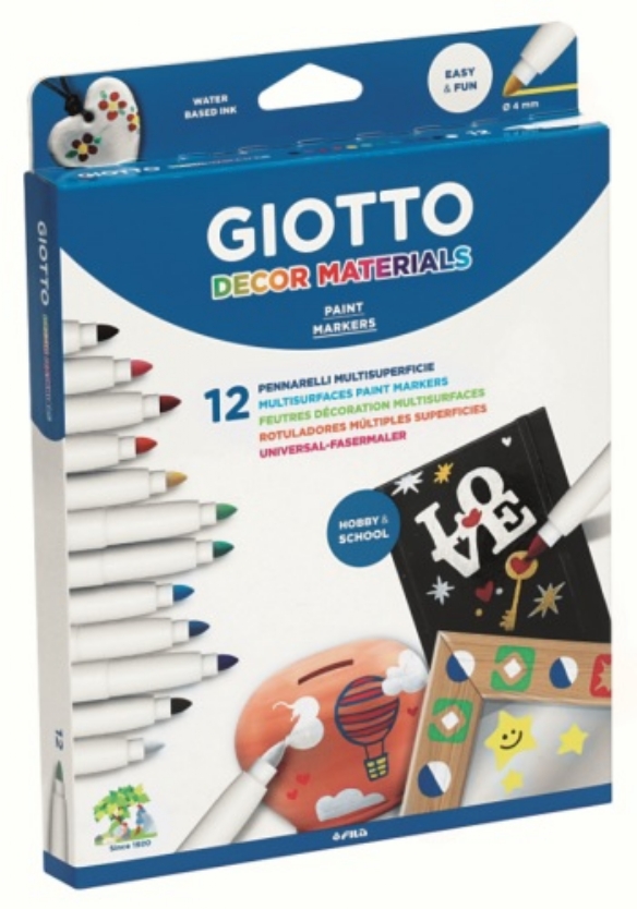 Giotto Decor markers, assortiment 12st kopen?