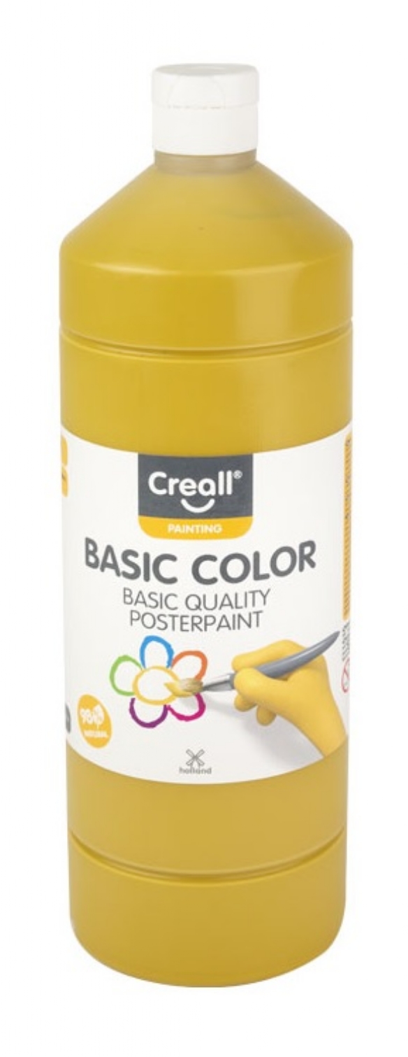 Basic-color plakkaatverf, 1000 ml, 17 oker