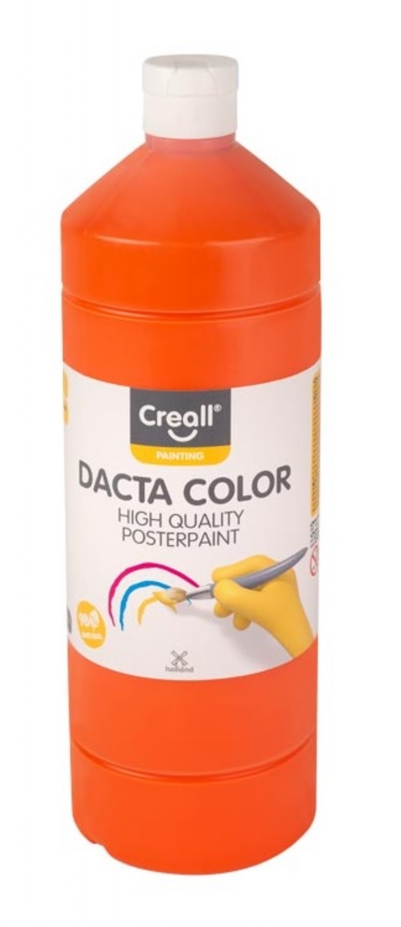 Dacta-color plakkaatverf, 1000 ml, 04 oranje