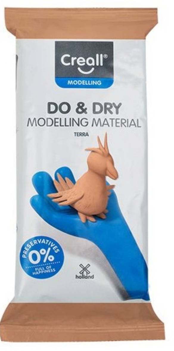 Creall do and dry klei, 500 gr, terracotta