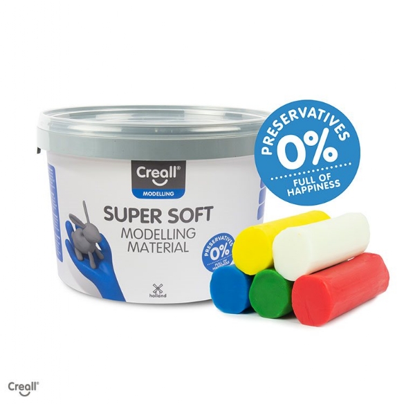 Creall supersoft kunstklei, 1750 gr, 5 bonken, assortiment kopen?