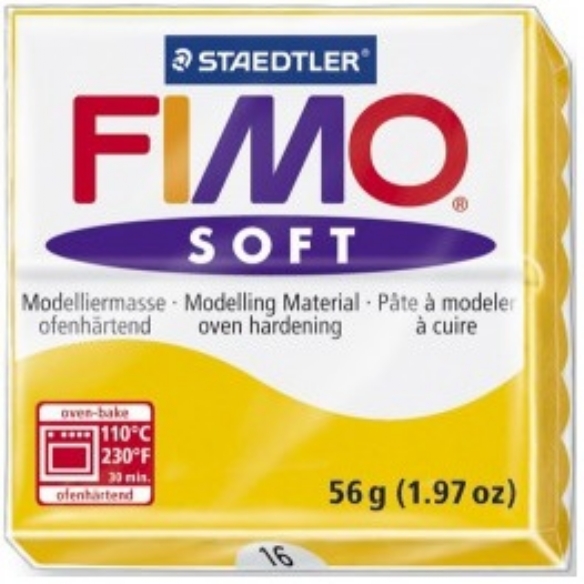 Fimo soft kunstklei, 57 gram, 016 zonnegeel