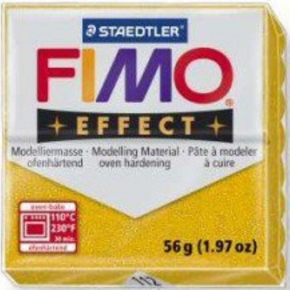 Fimo soft effect kunstklei, 57 gram, 112 glitter goud kopen?