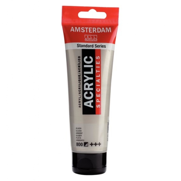 Talens Amsterdam acrylverf metallic, 120 ml, zilver kopen?