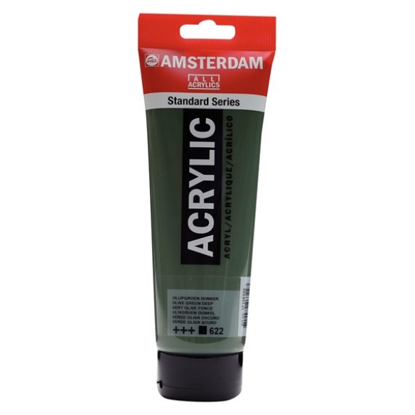 Talens Amsterdam acrylverf, 250 ml, 622 olijfgroen donker kopen?