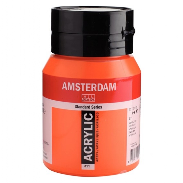 Talens Amsterdam acrylverf, 500 ml, 311 Vermiljoen
