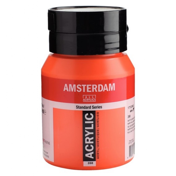Talens Amsterdam acrylverf, 500 ml, 398 Naphtolrood