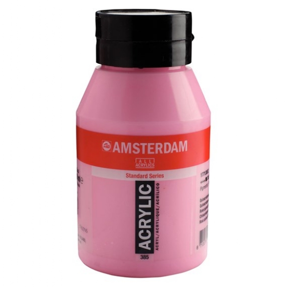 Talens Amsterdam acrylverf, 1000 ml, 385 Quinacridone licht roze