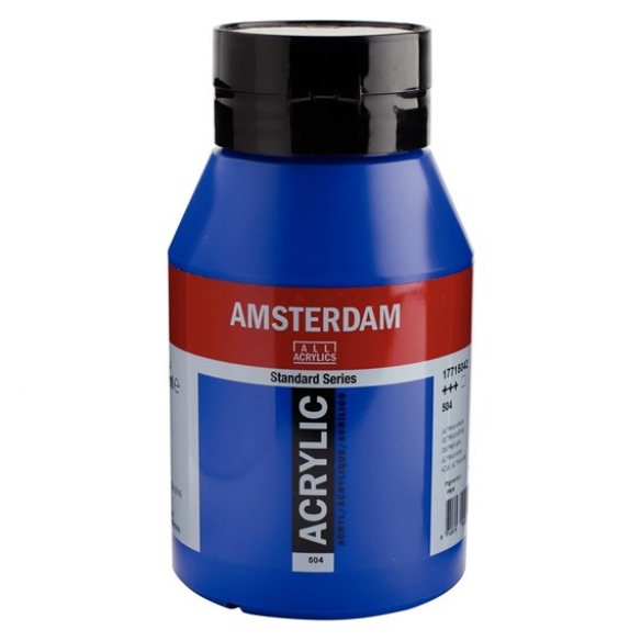 Talens Amsterdam acrylverf, 1000 ml, 504 Ultramarijn