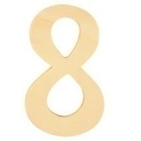 OP=OP Houten cijfer, hoogte 6 cm, dikte 2 mm, 8 kopen?