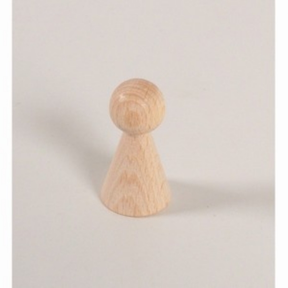 Houten kegelpopje, 45x24mm kopen?