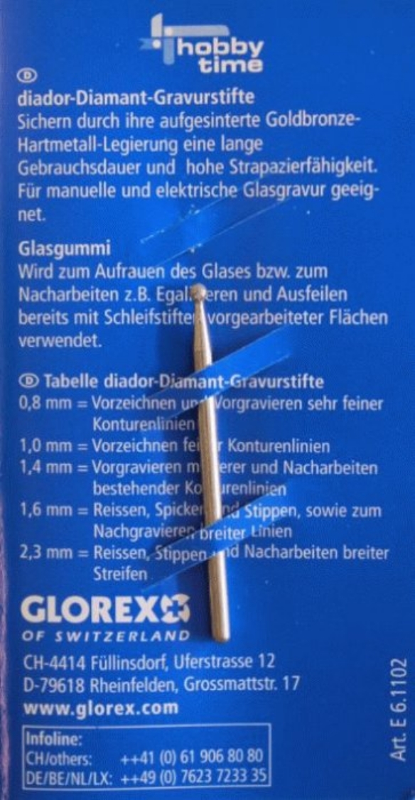 Diamantstift/glasgraveerstift 2,3 mm kopen?