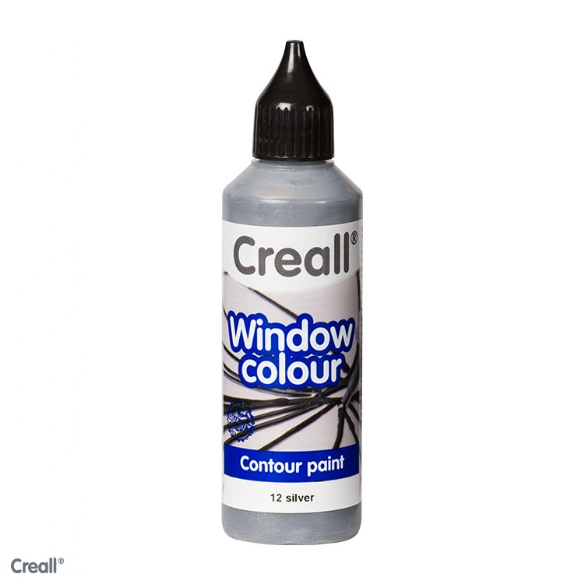 Creall-Glass windowcolour contour, 80ml zilver kopen?