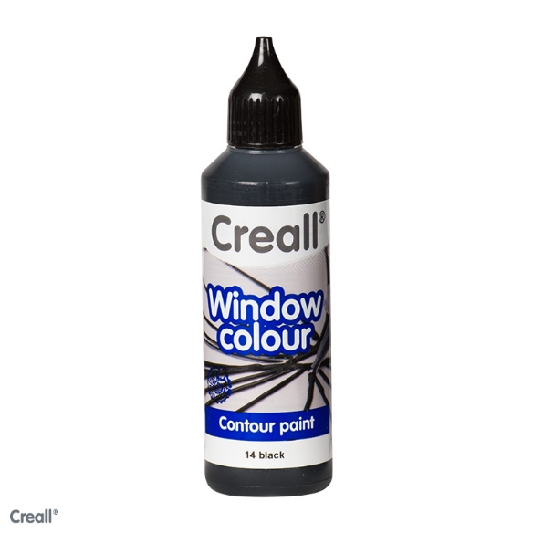 Creall-Glass windowcolour contour, 80ml zwart kopen?