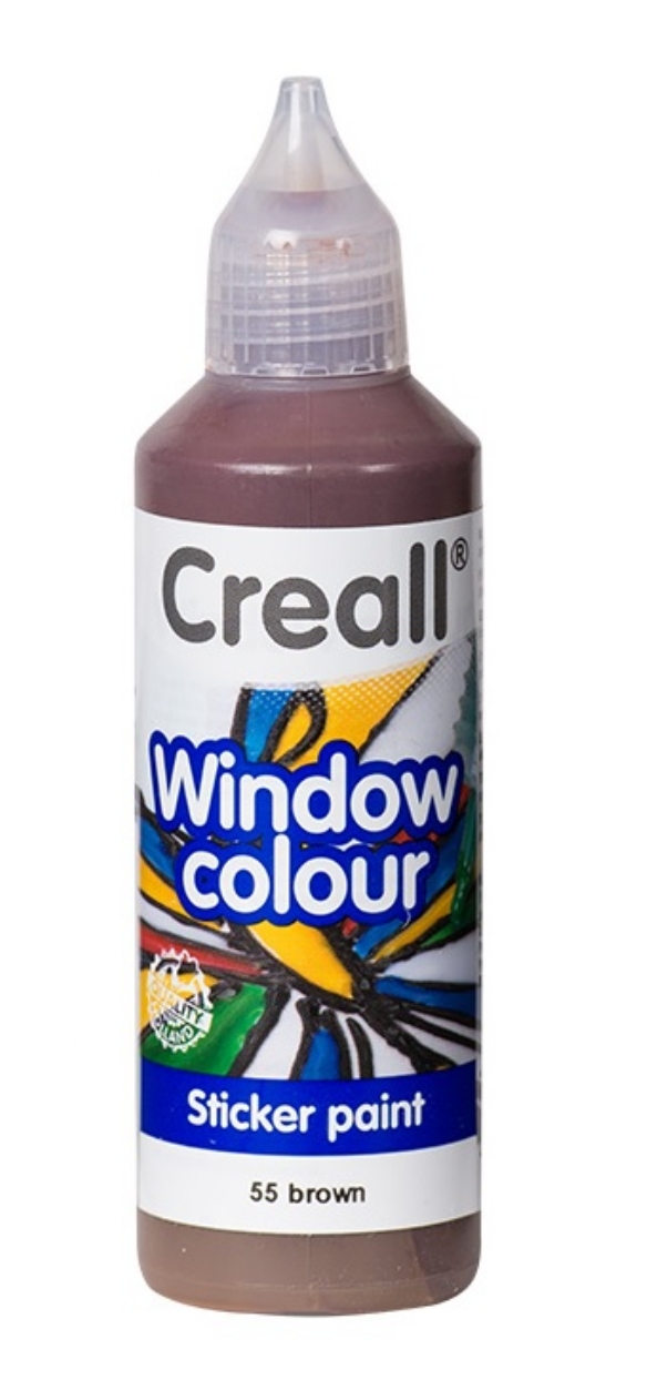 Creall-Glass stickerverf/windowcolour, 80ml. Bruin kopen?