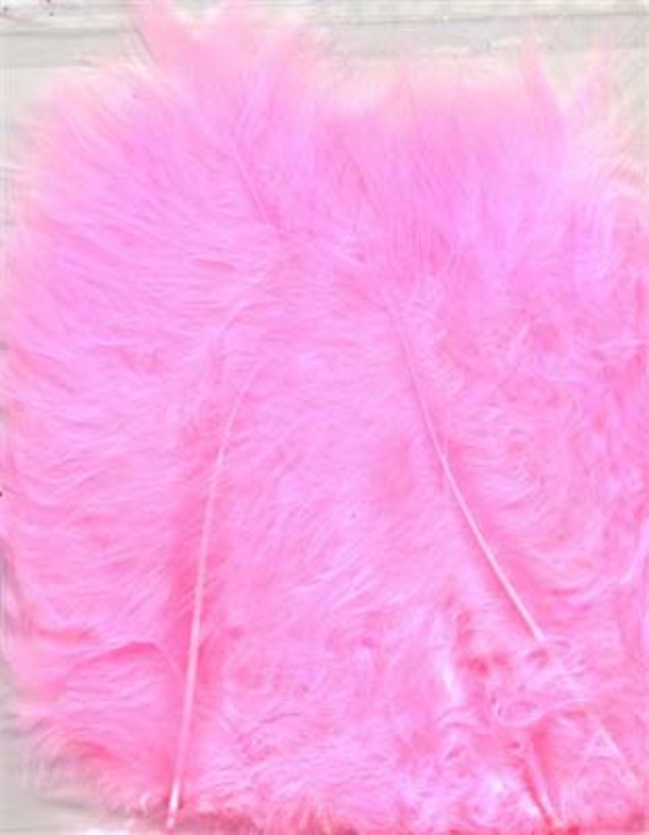 Marabou donsveren, 10-12 cm, 15 stuks, roze kopen?