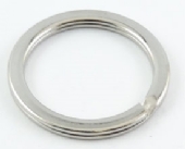 Splitringen/sleutelringen, platte uitvoering, 10 stuks, zilverkleurig, 33 mm kopen?