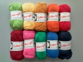 Cotton eight 8/4, katoenen breigaren/haakgaren, 10x50 gram, heldere kleuren kopen?