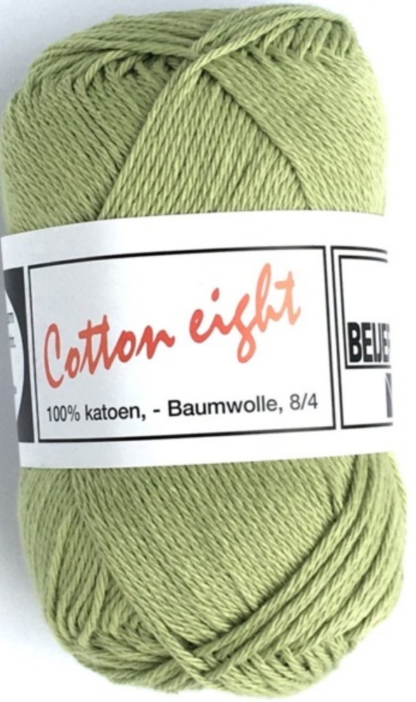 Cotton eight 8/4, katoenen breigaren/haakgaren, 50 gram, lichtgroen kopen?