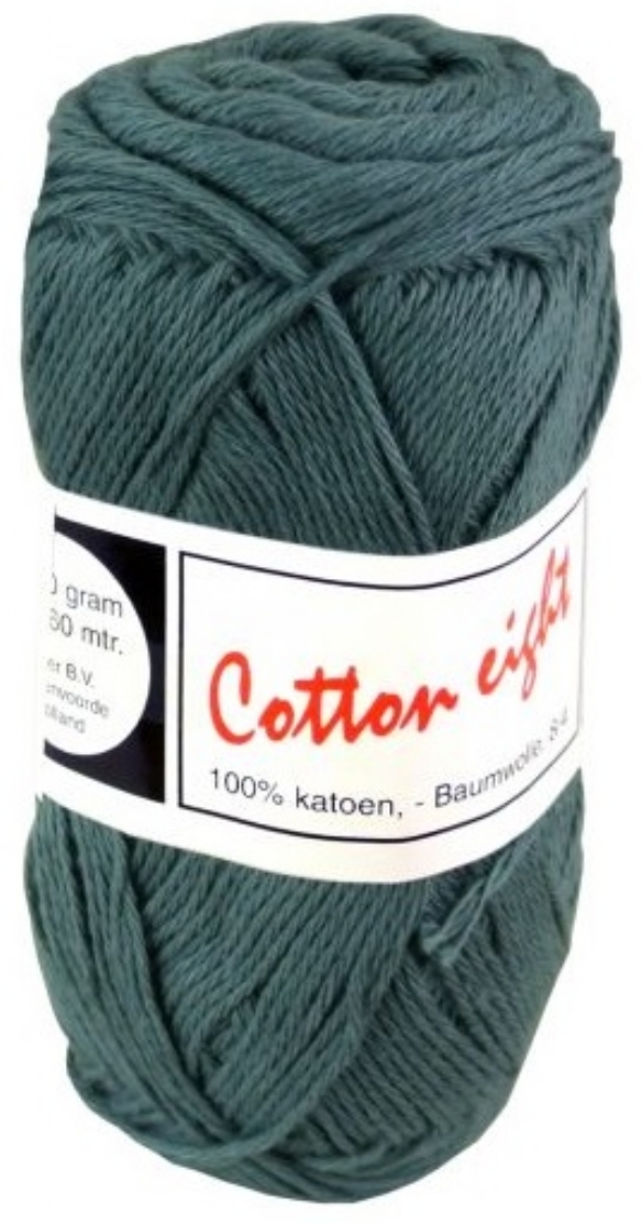 Cotton eight 8/4, katoenen breigaren/haakgaren, 50 gram, blauwgroen kopen?