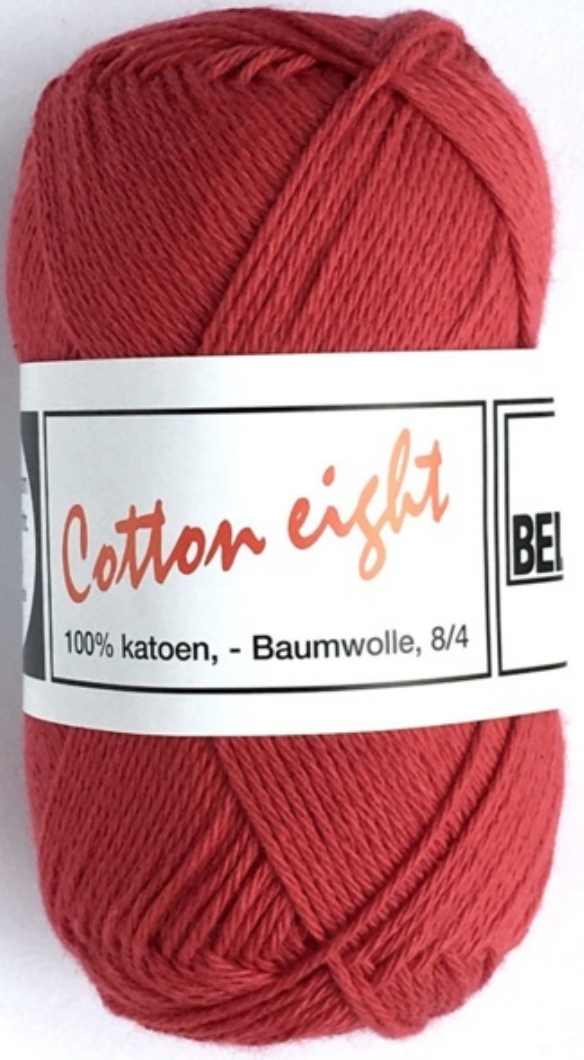 Cotton eight 8/4, katoenen breigaren/haakgaren, 50 gram, rood kopen?