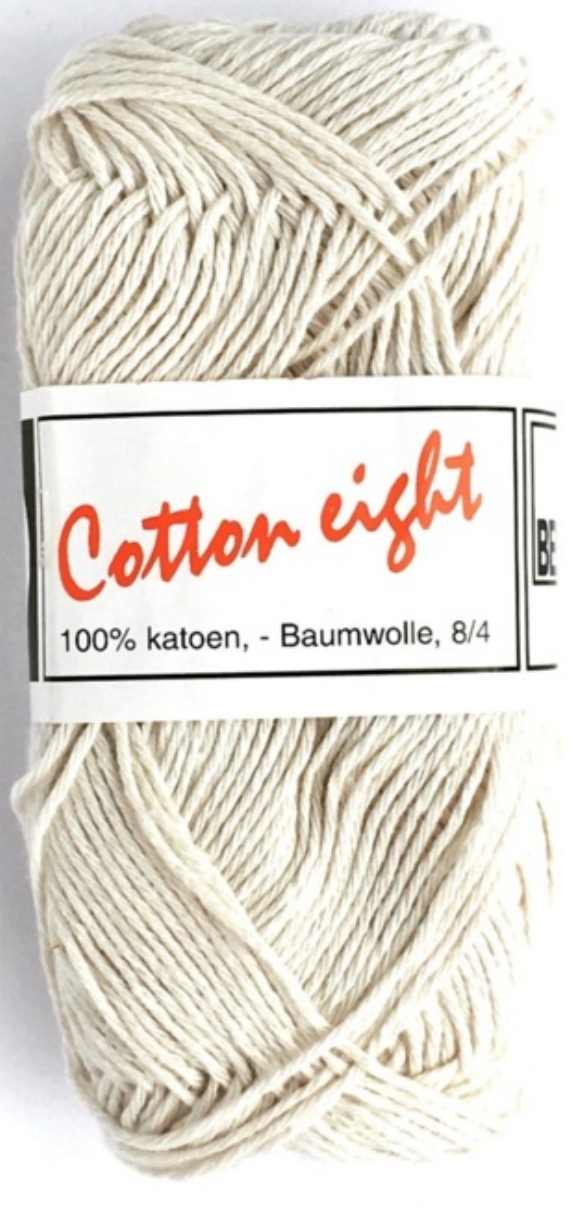 Cotton eight 8/4, katoenen breigaren/haakgaren, 50 gram, creme kopen?
