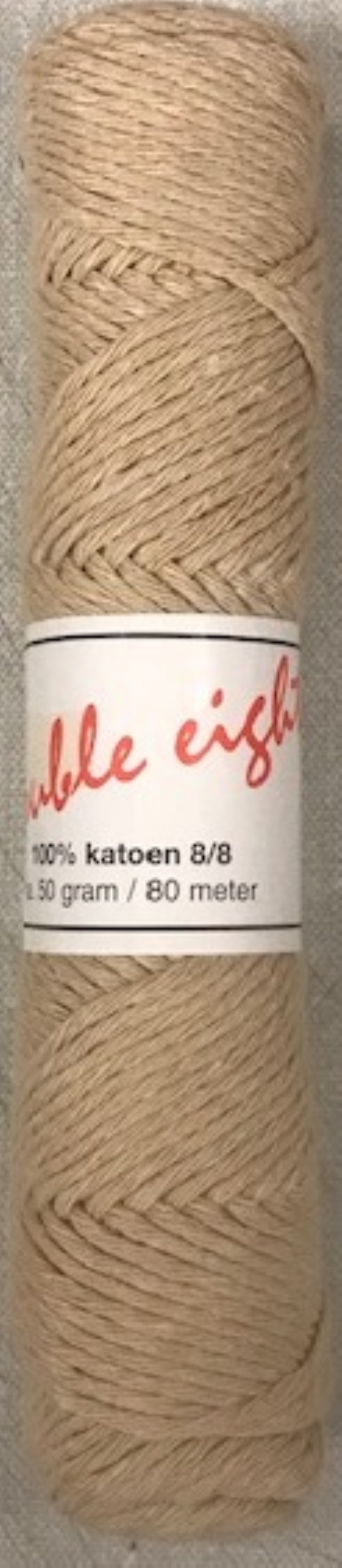 Cotton doubele eight 8/8, katoenen breigaren/haakgaren, 50 gram, creme kopen?