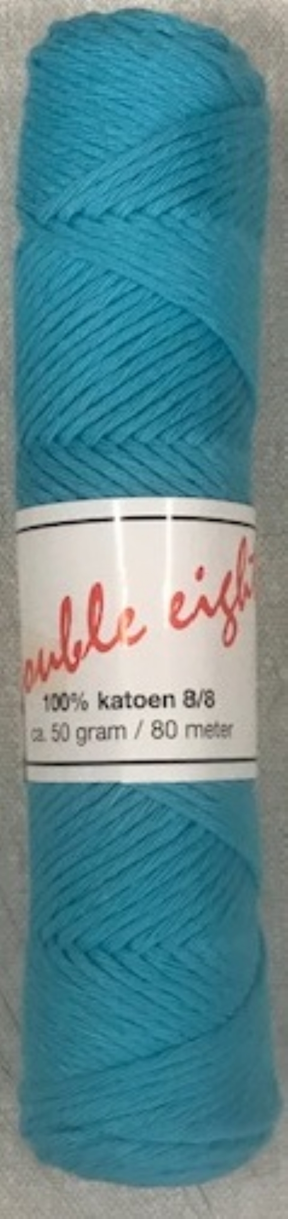 Cotton doubele eight 8/8, katoenen breigaren/haakgaren, 50 gram, aqua kopen?