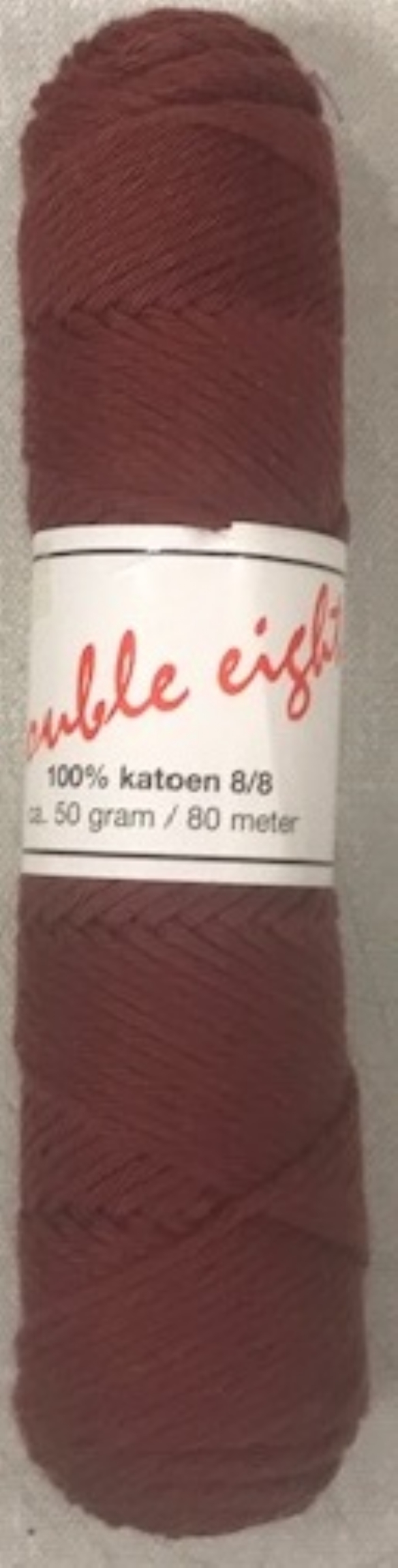 Cotton doubele eight 8/8, katoenen breigaren/haakgaren, 50 gram, bruin kopen?