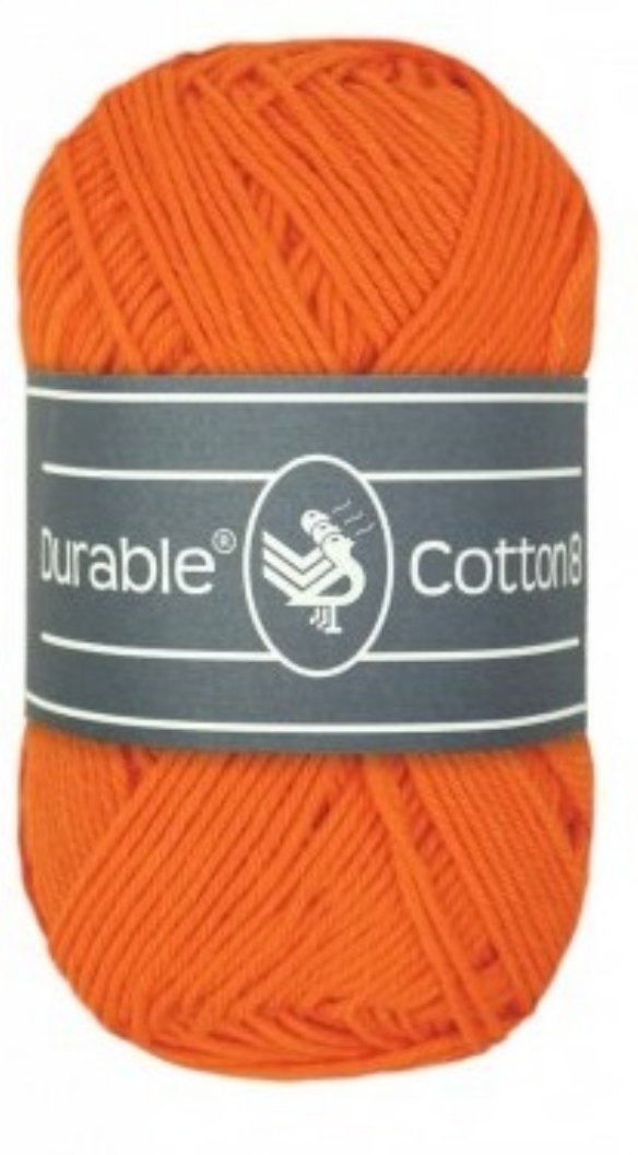 Durable cotton 8, katoenen breigaren/haakgaren, 50 gram, 2194 orange kopen?
