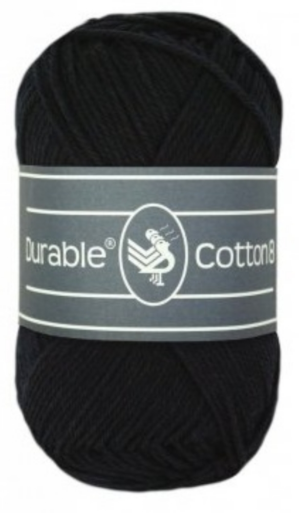Durable cotton 8, katoenen breigaren/haakgaren, 50 gram, 325 Black kopen?