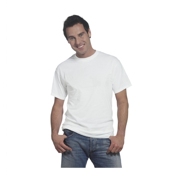Katoenen t-shirt, wit, L/Large kopen?